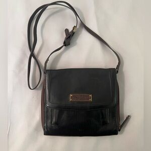 Tignanello black leather‎ crossbody